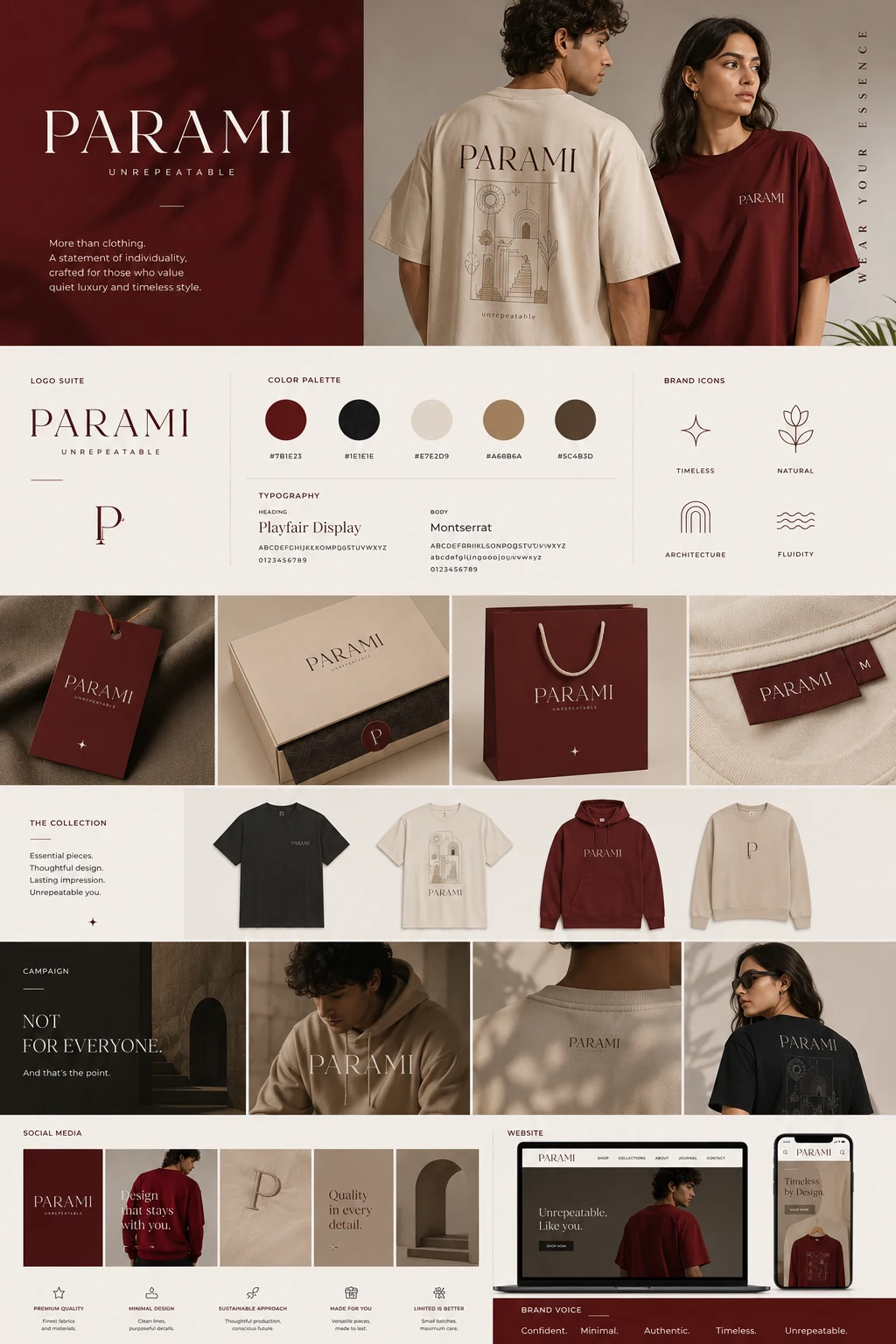برد هویت بصری PARAMI یک