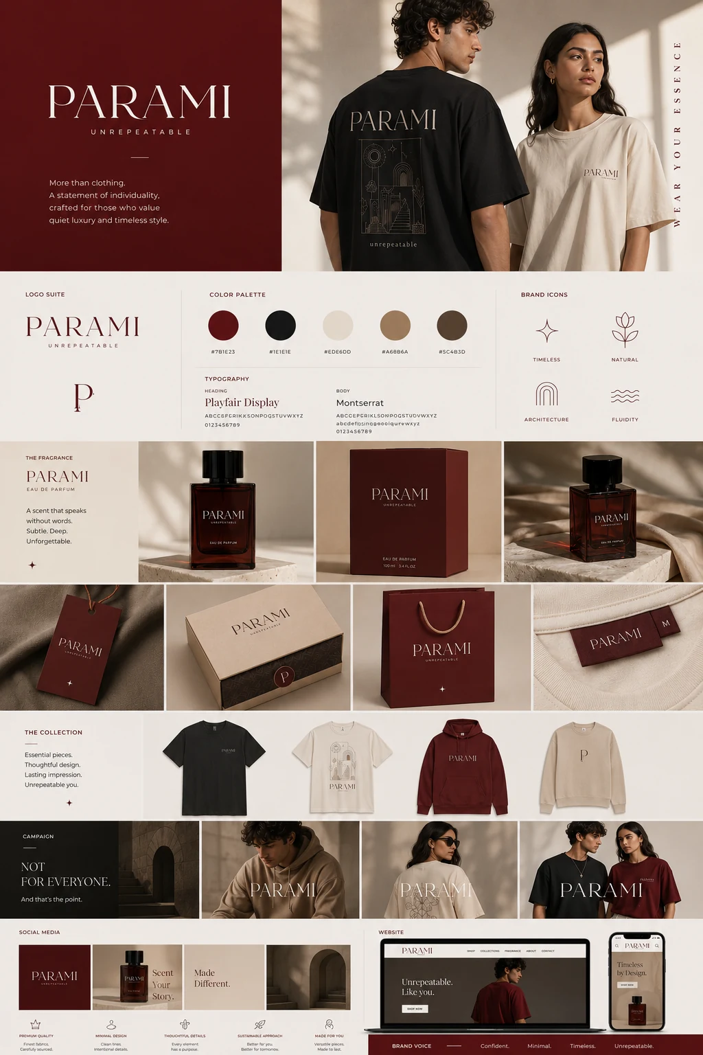 برد هویت بصری PARAMI سه